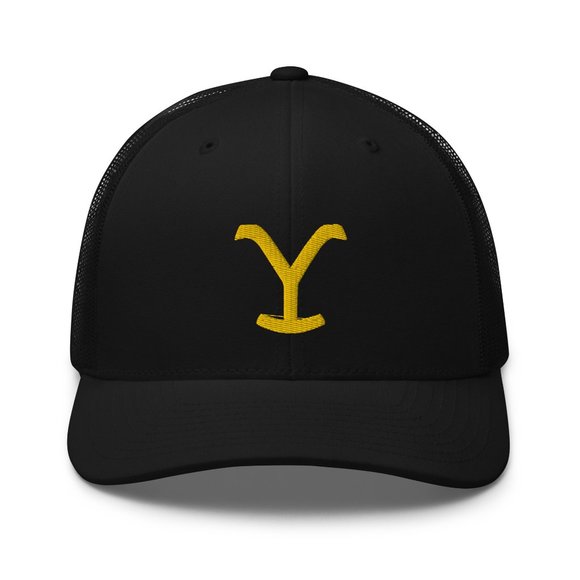 Yellowstone “Y” embroidered black trucker hat snapback (W) - Picture 2 of 3